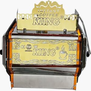 Espresso Coffee Machine, Decorative Metal Design, Golden Finish