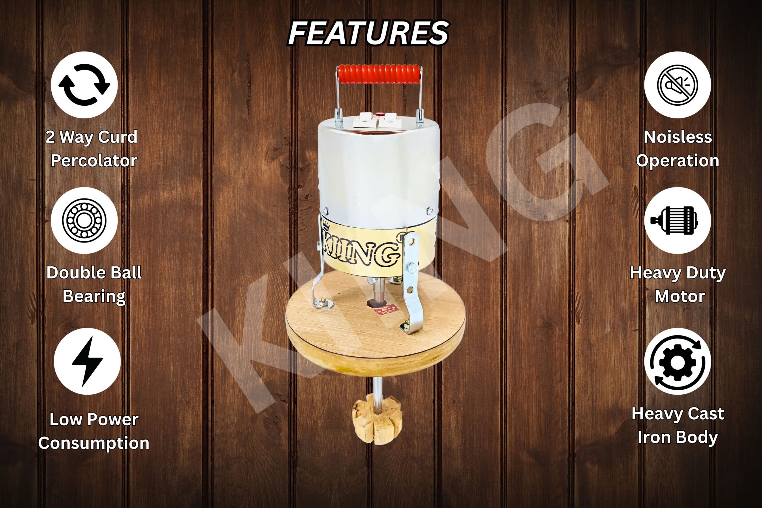 Valona Madhani Machine with wooden thali